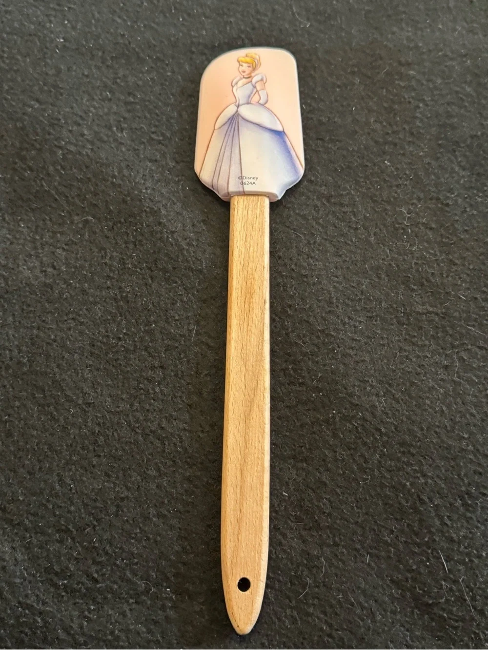 Disney Cinderella Blue and Cream Silicone Spatula with Wooden Handle